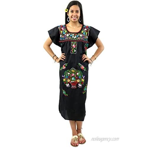 Mexican Dress Puebla Hand Embroidered