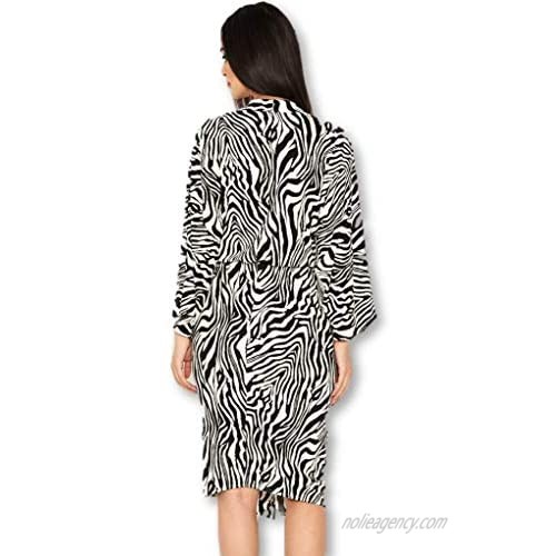 AX Paris Women's Zebra Print Wrap Dress