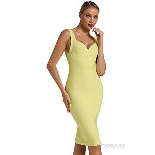 whoinshop Women's Cross Bust Backless Bodycon Bandage Party Dress